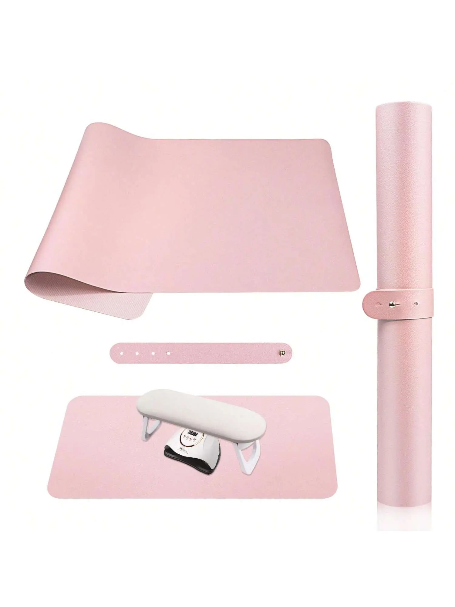 Ultra Soft Microfiber Polyurethane Leather Nail Arm Rest Pad - Foldable Nail Pillow for Manicure/Pedicure. Super Comfortable Support, Non-Slip Base & Washable Fabric. Reduces Arm Fatigue, Easy to Fold & Carry. Ideal for Nail Technicians & DIY Nail Lovers
