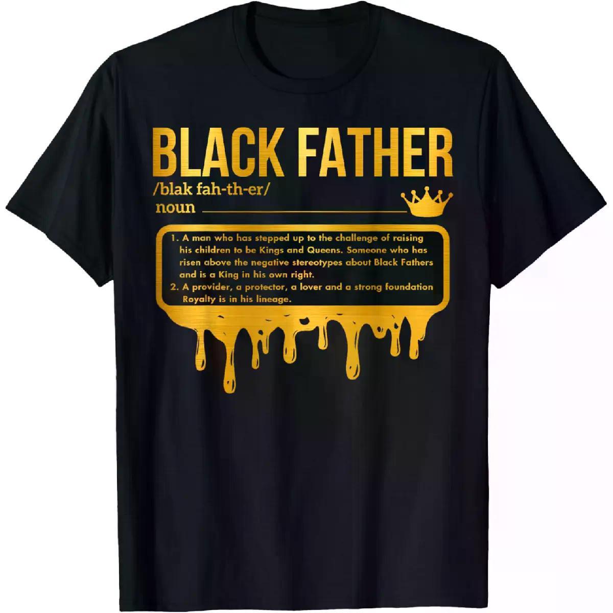 Black Father Definition T-Shirt, African American Dad Shirt, Father’s Day Graphic Tee, Proud Dad Gift, Unisex Cotton Top
