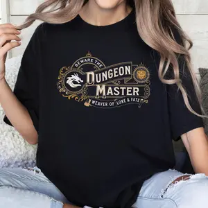 Dungeons and Dragons Dungeon Master Shirt, DnD Gift for Dungeon Master, DnD DM Clothing Gift for Him Her, Game Master Shirt, Dungeon Master Tee