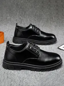 Men's Fall New Breathable Waterproof Loafers Formal Footwear, Trendy Versatile Non-Slip Leather Casual Work Shoes, Comfortable Footwear for Men, PU Leather Shoes, Business Footwear, Affordable Loafers