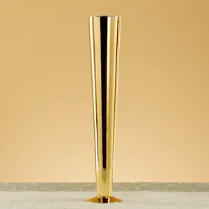 Trumpet Vase in Gold Set of 6 in (24" H)