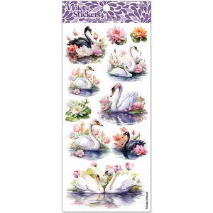 C258 Majestic Swan Stickers
