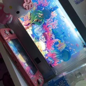 Artificial Tropical Fish Tank lamp Decorative Sensory Aquarium Lamp Virtual Move Ocean  Mood Night Light Room Table Decoration Ornaments