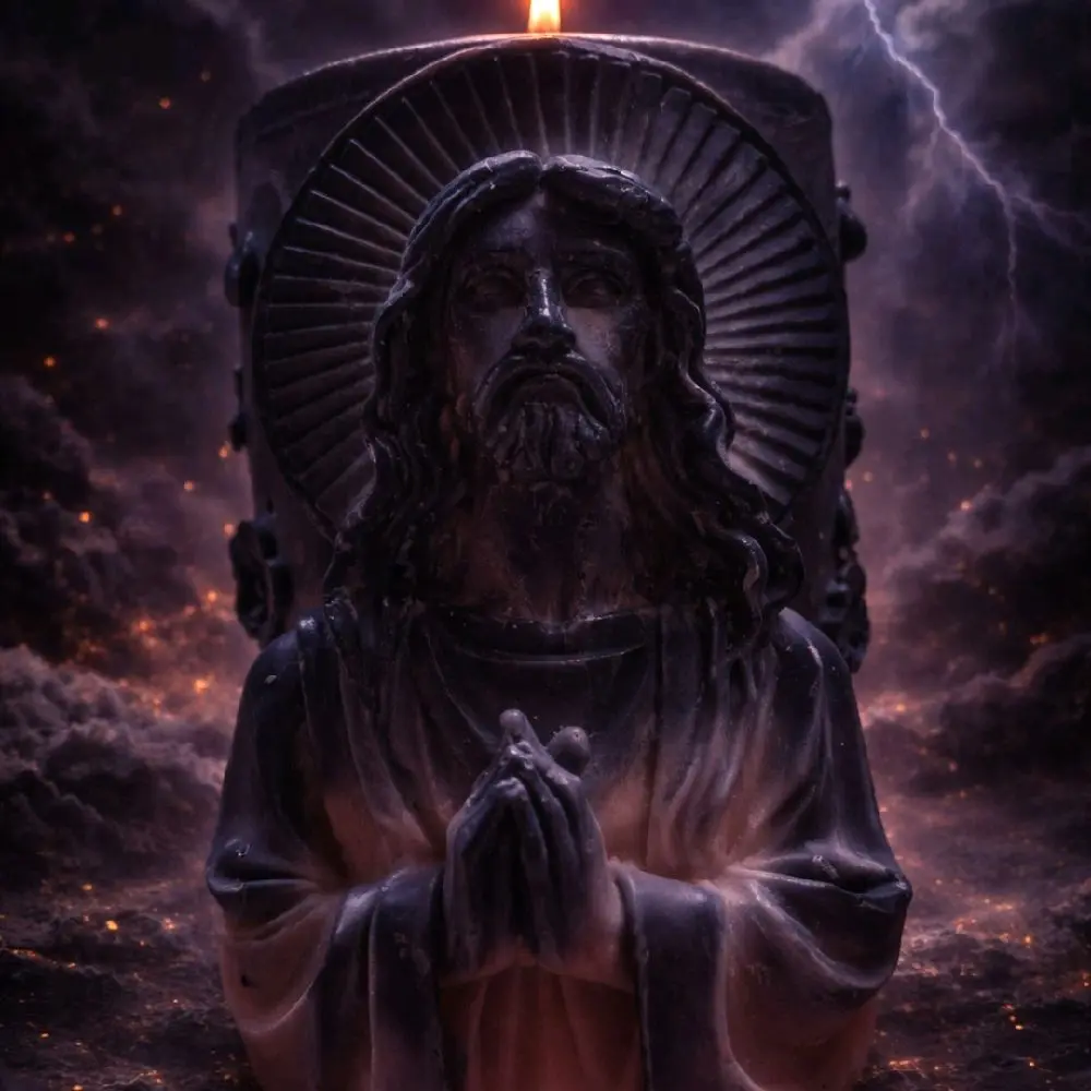 luxury handmade Jesus  candle with 100% soy cotton wick with high quality fragrance Aromatherapy