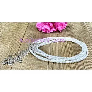 6 PCs 2mm Natural Moonstone Anklets Crystal Healing Energy