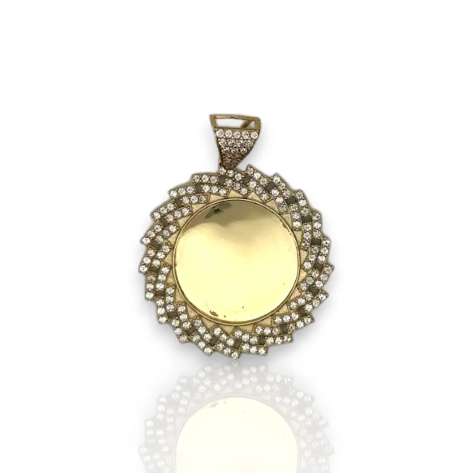 Picture Frame Pendant - 14K Yellow Gold