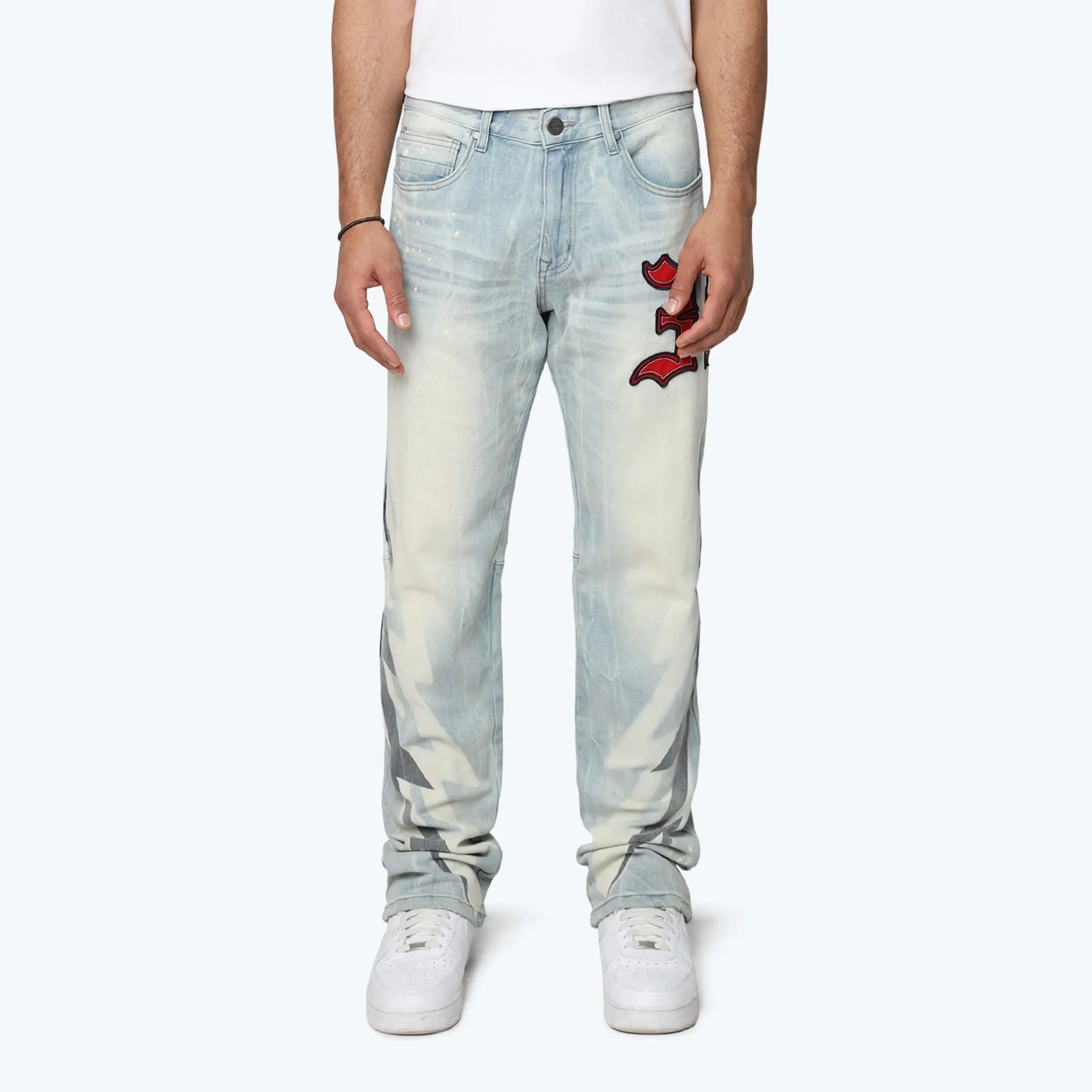 Long Straight Triumph Jeans - Palma Blue