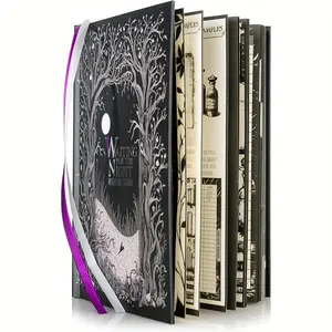 Gothic Style Planner, 1/2pcs 150 Pages Reading Diary, Lay-flat Binding Planner, Personal Planning Product for Home School Office, Planner Notebook