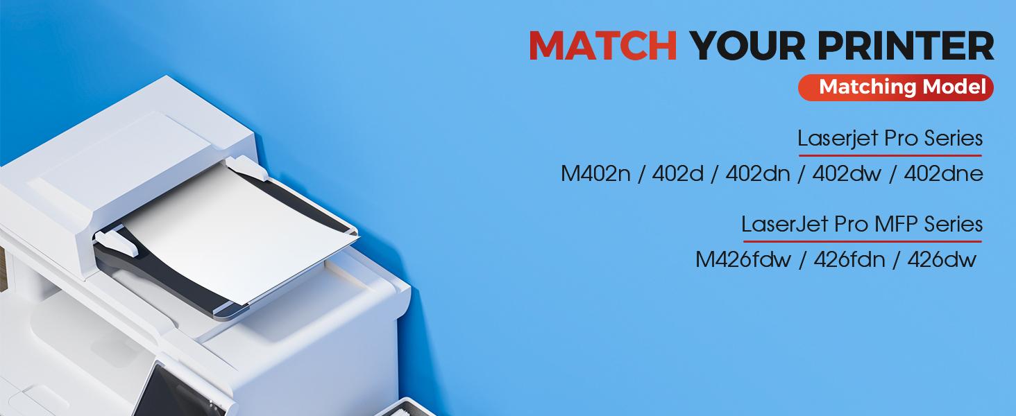 26A Toner Cartridge for HP Printer - Replacement for - HP 26A CF226A 26X CF226X to Compatible with Pro M402dw M402dn M402dne M402n MFP M426fdw M426fdn Printer (Black, 2-Pack)