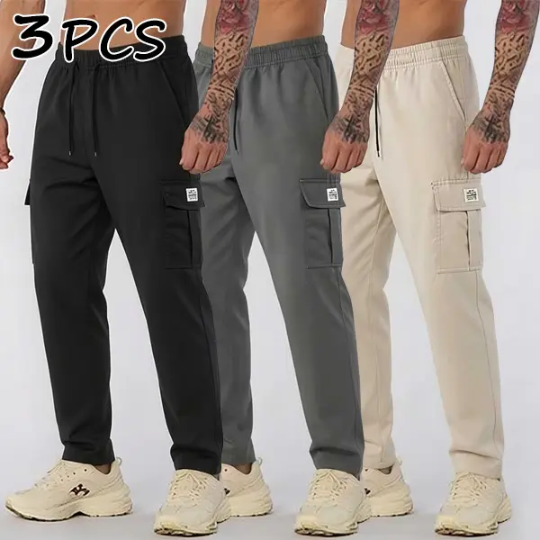 Black + Light Gray + Khaki