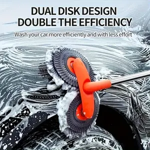 Car Cleaning Brush, Microfiber & Chenille Duster with Adjustable Telescopic Rod, Scratch-Free Design Won't Damage Car Paint, 360° Full Coverage Cleaning, Practical Tool for Auto Washing, Maintenance & Daily Car Care, Car Wash Accessory