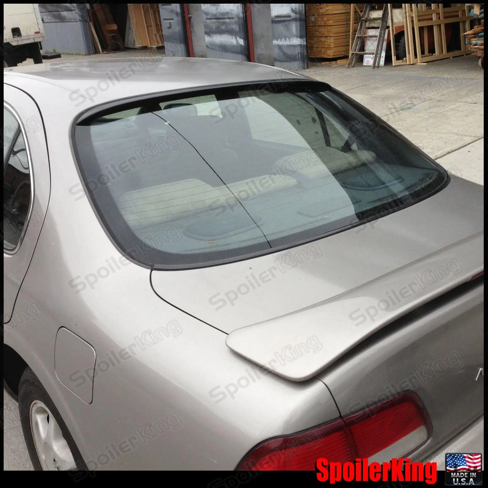 Spoiler King Polyurethane (PU) Car Rear Spoiler - Curved Shape 284R Model Auto Accessory for 1995-1999 Nissan Maxima Rear Window Roof