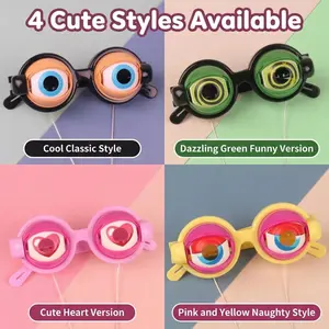 Fun And Quirky Glasses, Suitable For Children, Creative Prank Toy, Easter, Christmas And Birthday Gift, Novelty And Funny Gadget, Game Accessory, Party Supplies Teen Girl Gifts Teen Boy Gift Cute