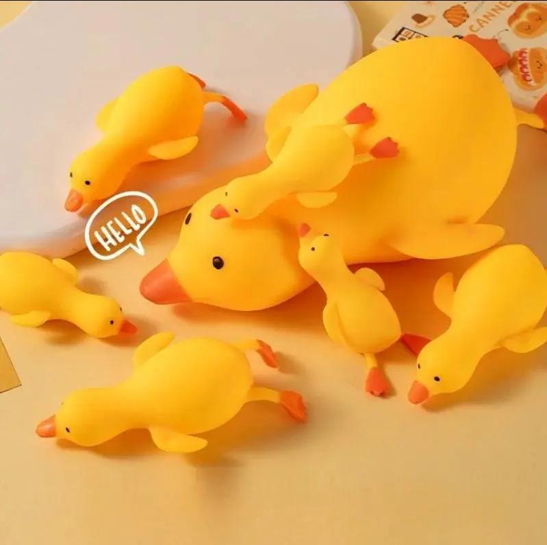 Squishy Antistress Duck Fidgets Toys Cute Goose Animals Vent Toys for Kids Adults Decompression Stretch Toys Friends Best Gift
