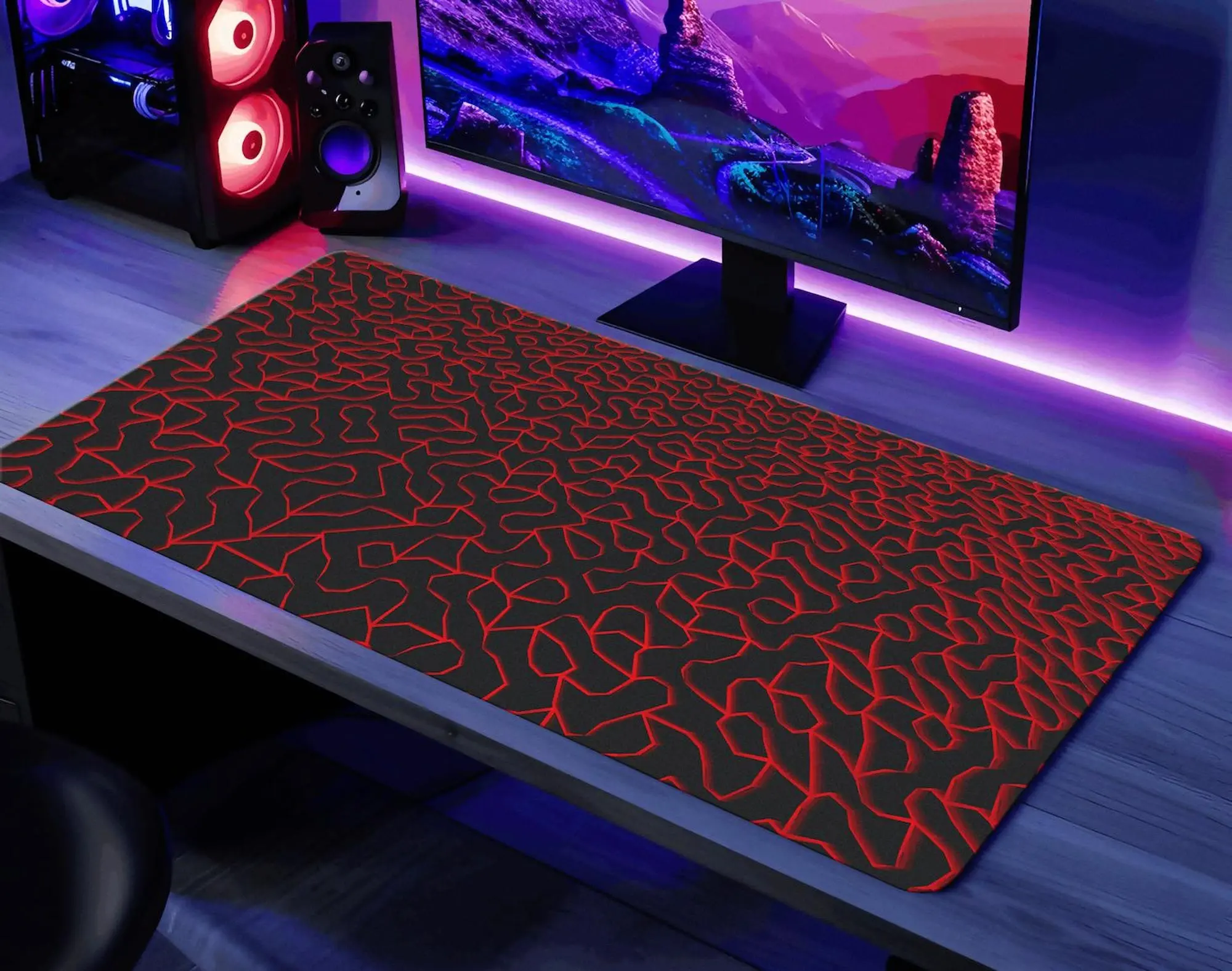 Runescape Desk Mat OSRS Mouse Pad Gaming Mat Runescape Playmat Fight Caves Floor Old School RuneScape TCG Merch Gift