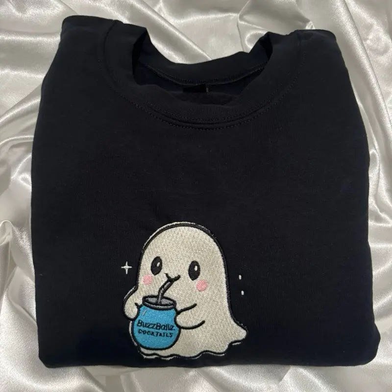 Boozballz Ghost embroidered sweater