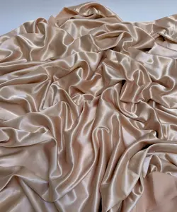Nude Silky Stretch Satin