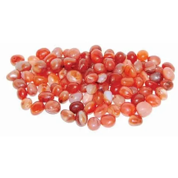 Orange Carnelian Tumbled Stones 1 lb — Bulk Sacral Chakra Crystal