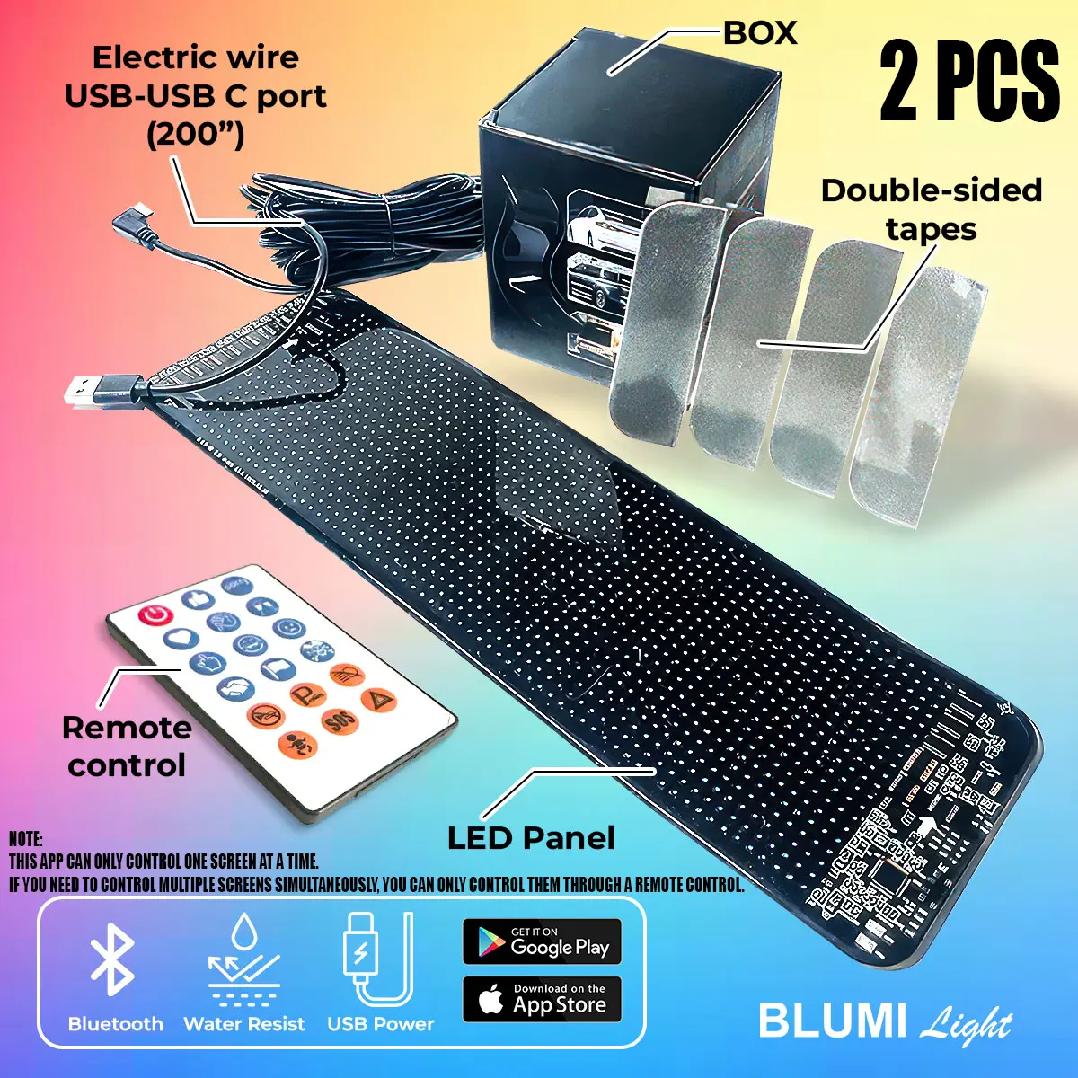 2PCS, Size:49 x 11cm / 19.37 x 4.33 inches