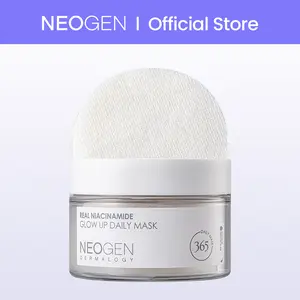 [NEOGEN Official] Real Niacinamide Glow-Up Daily Facial Pad | 40 Pads | 6.1 fl oz (180ml) | Brightening & Hydrating | Pore Minimizing | knit mask pad | Vegan Korean Skincare