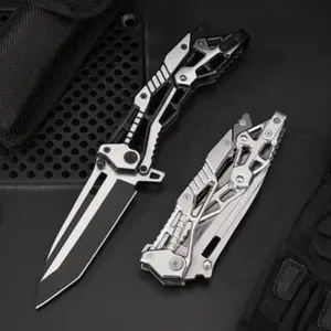 1Pc Portable Folding Pocket Knife, Multifunctional Tool with Carbon Fiber Handle, Sharp Utility Knife for Fruit Cutting & Daily Emergency Use, Compact Lightweight Outdoor Tool