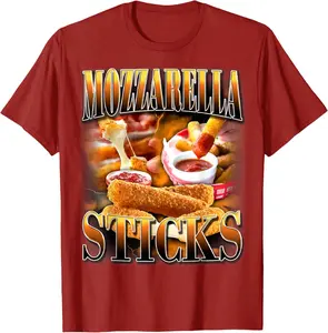 Mozzarella Cheese Sticks T-Shirt, Cheese Lover Gift
