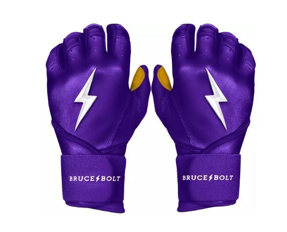 BRUCE BOLT Men's Original Series Long Cuff Batting Gloves For Everyone