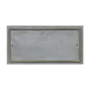 212 MAIN 10 in. Slate Ridgestone Rectangle Crushed Stone Address Sign Decor, Weatherproof DIY Kit with Mounting Box for Home Improvement, Outdoor
