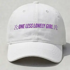 One Less Lonely Girl Embroidered Baseball Hat, Unisex Men's or Women's  Hat Gift