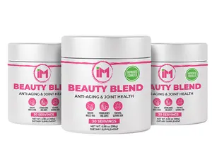 IM Beauty Blend - 3 Bottles - Collagen Powder with Hyaluronic Acid & B6 | Anti-Aging & Joint Health | Hair, Skin, & Nails | 30 servings Dietary Supplement (Copy)