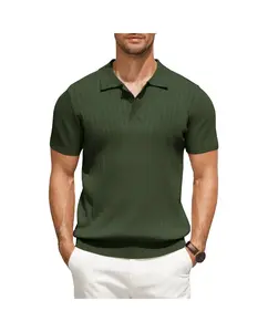 COOFANDY Men's Knit Polo Shirts Short Sleeve Ribbed Knitted Shirt Summer Lightweight Casual Golf Shirts COOFANDY Men's Knit Polo Shirts Short Sleeve Ribbed Knitted Shirt Summer Lightweight Casual Golf Shirts