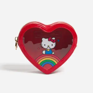 Hello Kitty x Stoney Clover Lane Clear Front Heart Pouch (Apple)