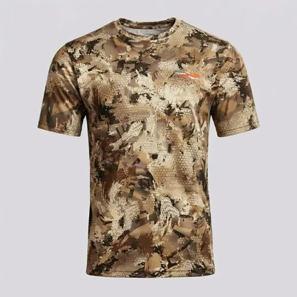 SITKA Honeycomb Camo Hunting T Shirt, Snakeskin Camo Graphic Tee, Outdoor Hunting Shirt, Deer Hunting Tee, Turkey Hunting Shirt, Woodland Camouflage T Shirt, Tactical Outdoor Apparel, Fishing Shirt, Sportsman Gift, Hiking Camping Tee, Unisex Crew Neck