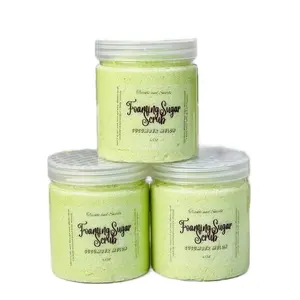 Cucumber Melon Foaming Sugar scrub 6oz Body Care Cleanser Skin Care