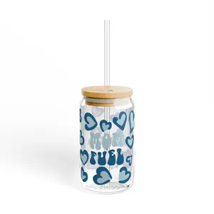 Mom Fuel BlueGlass Tumbler