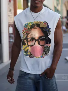 Steelvance Men's Graphic Tank Top, Slim Fit Design, Perfect for Spring/summer Wear, Ideal for Everyday Use