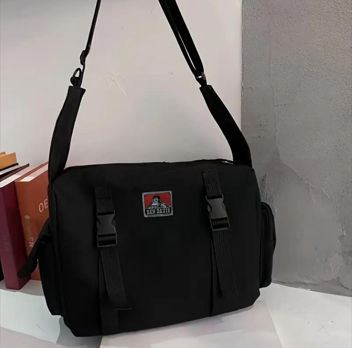 Ben Davis Work Bag for Men and Women - Crossbody & Shoulder Bag, Water-Resistant, Spacious Interior