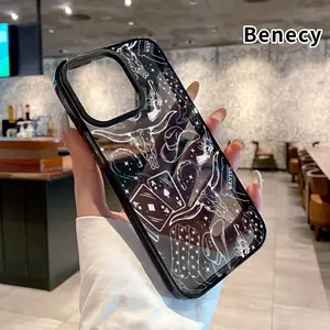 Phone case for iPhone 16 Pro Max 15 Plus 14 13 12 11 Oil Full of Western Elements Anti-Yellowing Shockproof durable ultra-thin Crystal Cover