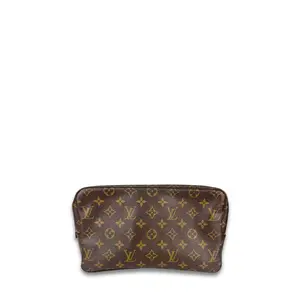 Pre-owned Louis Vuitton Coated Canvas Toiletry Bags Monogram Trousse Toilette 28