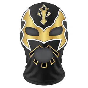 Wrestling headgear sweat absorbing quick-drying prank funny party mask bull warrior print outdoor riding mask
