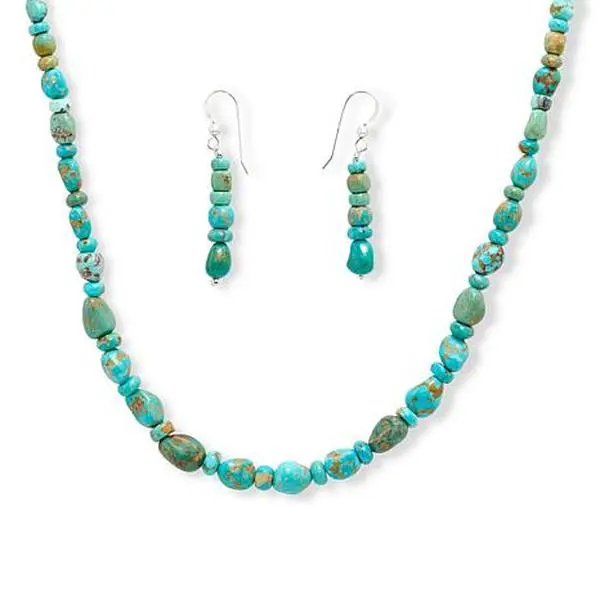 Mine Finds by Jay King Sonoran Blue Turquoise Necklace & Earring Set