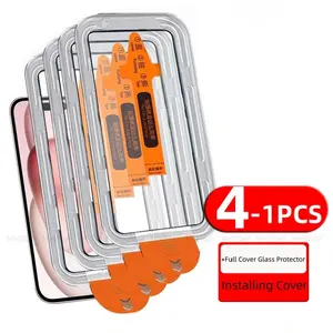 4/3/2/1pcs For iPhone 15 Glass iPhone 15 Tempered Glass 9H Full Cover Glue Phone Protective Dust Free Screen Protector iPhone 15