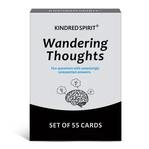 Tabletop Card Game Toy, Family Game, Friends Outdoor Party, Birthday Party, 55 Cards Brain Teaser Challenge, Fun Questions with Surprising Answers