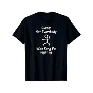 Martial Arts Rod Shaped Object Figure T-Shirt Men' Short Sleeve Graphic T-shirt New Year, Valentine' Day Gift Idea