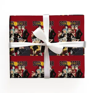 Soul Eater Wrapping Paper, Maka Evans,  Evans Crona Maka Albam Black Star Tsubaki Gift Wrap, Soul Eater Anime Movie Gift, Characters Birthday Christmas Gift for Fan Him & her