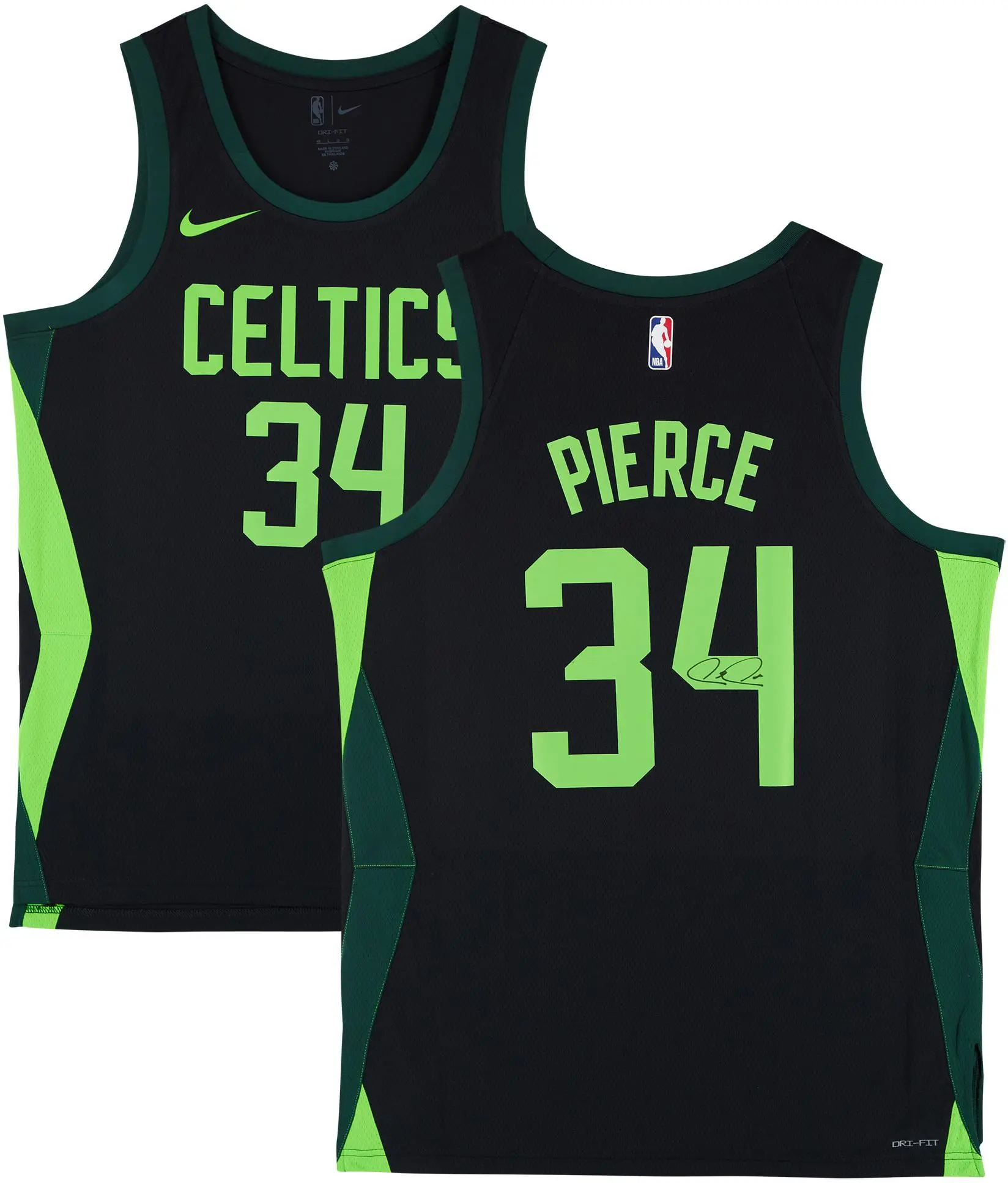 Paul Pierce Boston Celtics Autographed Nike Black 2024-25 City Swingman Jersey - Fanatics Authentic Certified