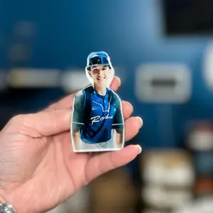 Acrylic Personalized Photo Charm For Your Bag Purse Accessories Custom Photo Bogg Bag Charm Secure Screw Button Acrylic Material