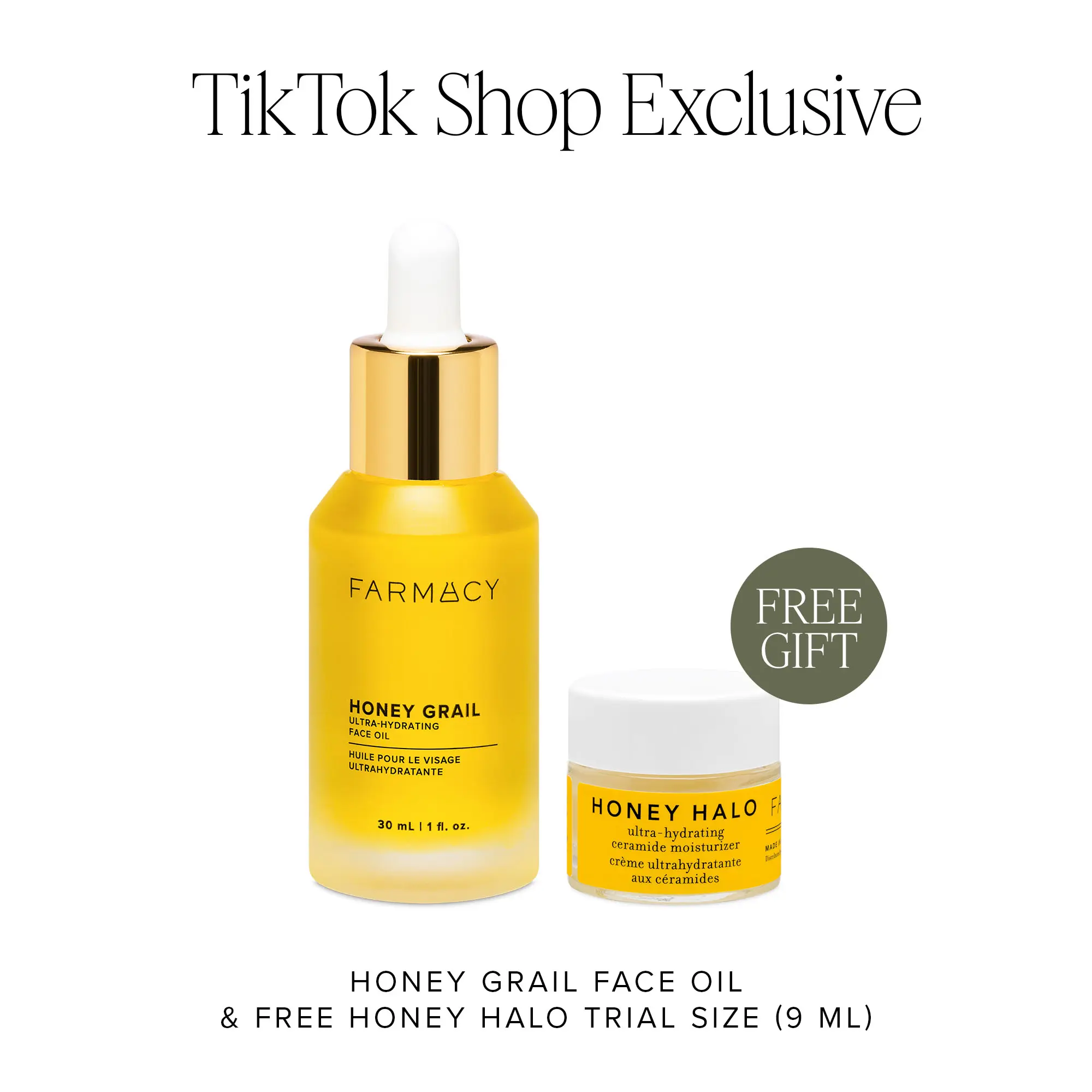 Honey Grail - Facial Hydrating Face Oil with Honey, Antioxidants, Vitamins, Moisturizer, Coconut, Rosemary, Sea Buckthorn - Lightweight Non-Comedogenic Serum for Dewy Glow, Morning Routine, Anti-Aging, Barrier Repair (Benefits Hair Skin Nails, Hair),