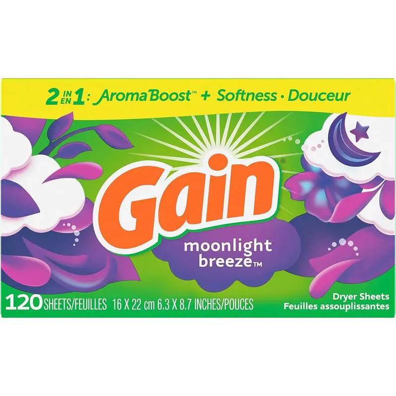 Dryer Sheets Moonlight Breeze Scent, 120 Count