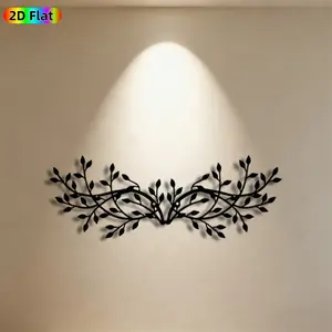 1pc Twig Metal Wall Art,Natural Twig Statue Mural, Ideal Gift for New Year, Easter, Nature Decor Enthusiasts, Rust-Resistant Metal Wall Decor Wall Sculptures, Perfect for Indoor Wall & Garden Fence, Unique Year-Round Home Decor